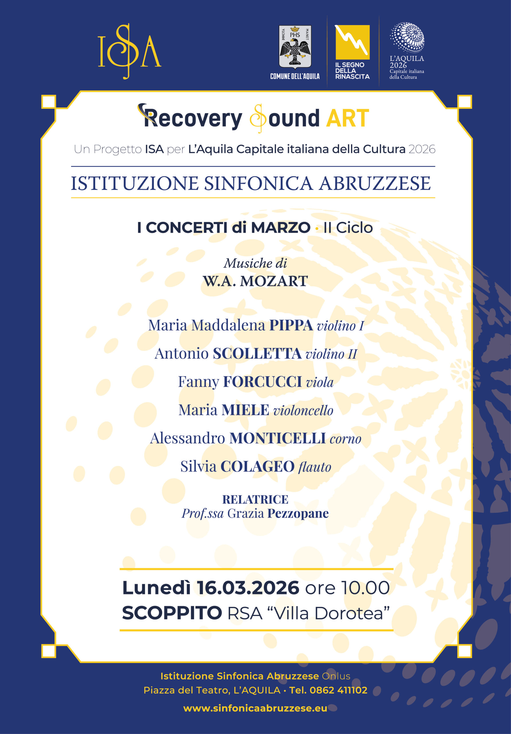 Recovery Sound 16 marzo