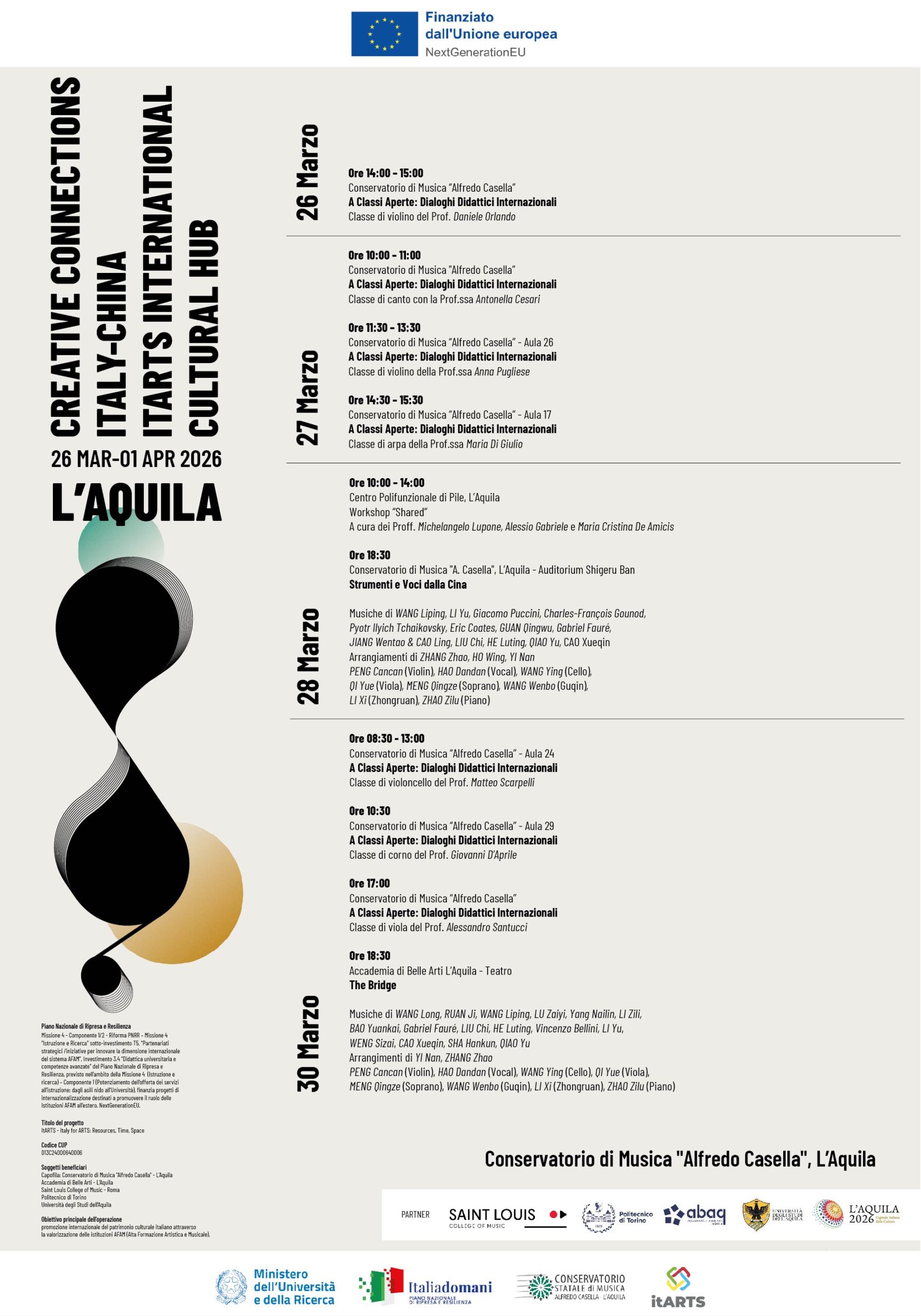 Creative Connections di Progetto ItARTS dal 26 Marzo al 1 Aprile 2026