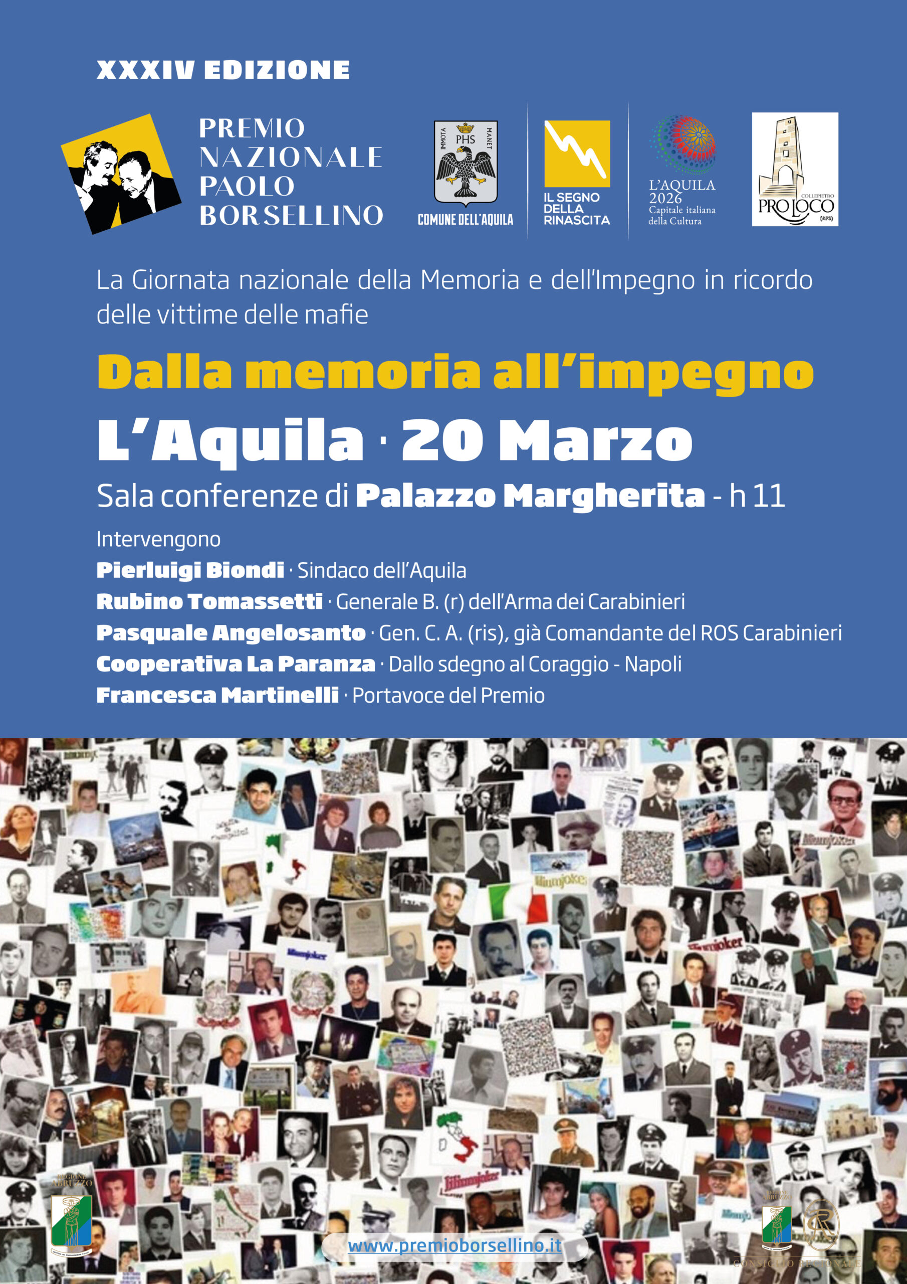 La Giornata nazionale della Memoria e dell'Impegno in ricordo delle vittime delle mafie
