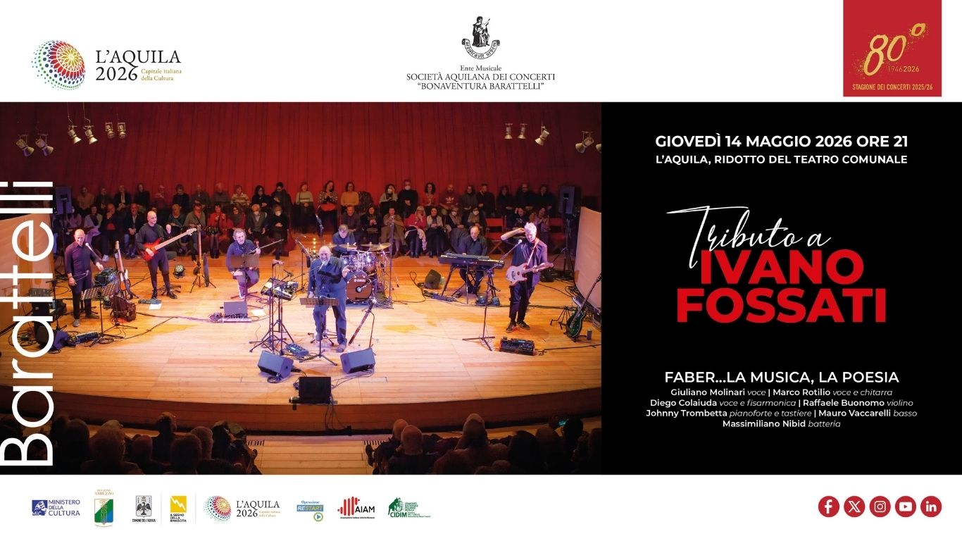 Una notte in Italia – Tributo a Ivano Fossati - L'Aquila 2026