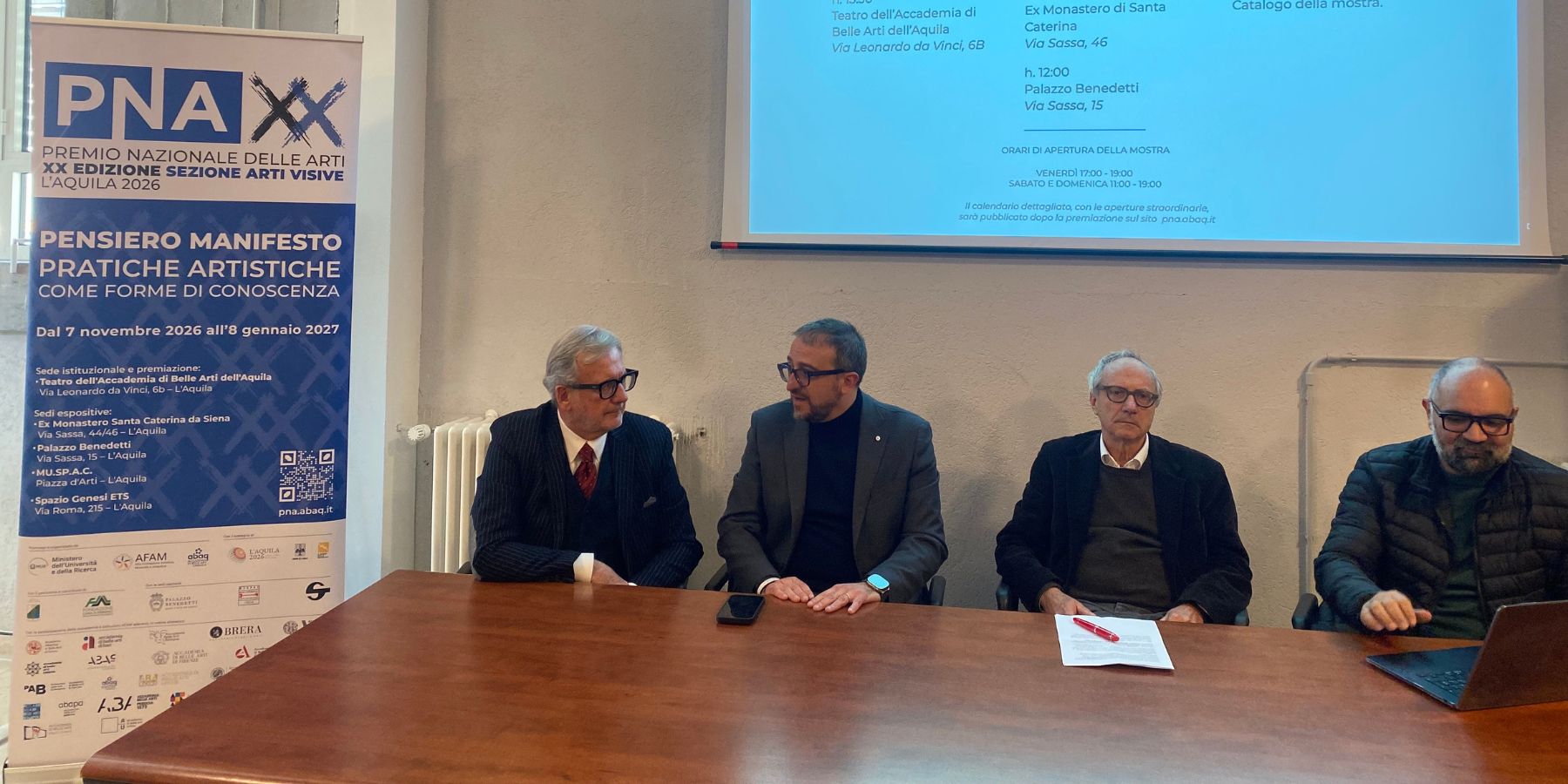 XX Premio Nazionale delle Arti – Sezione Arti Visive, "Pensiero manifesto. Pratiche artistiche come forme di conoscenza", Accademia di Belle Arti dell'Aquila, novembre 2026