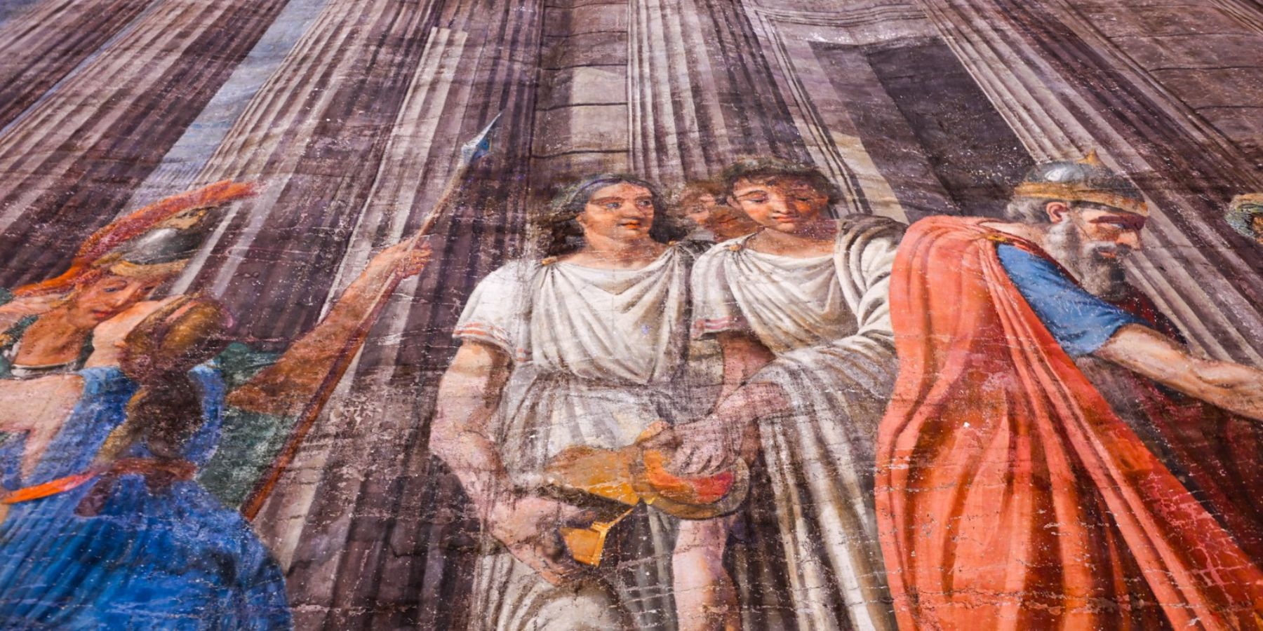 Sipario storico ottocentesco di Franz Hill – Teatro Comunale "Nazzareno De Angelis", L'Aquila. Dipinto prima del 1820, restaurato e riportato al teatro nell'ottobre 2026